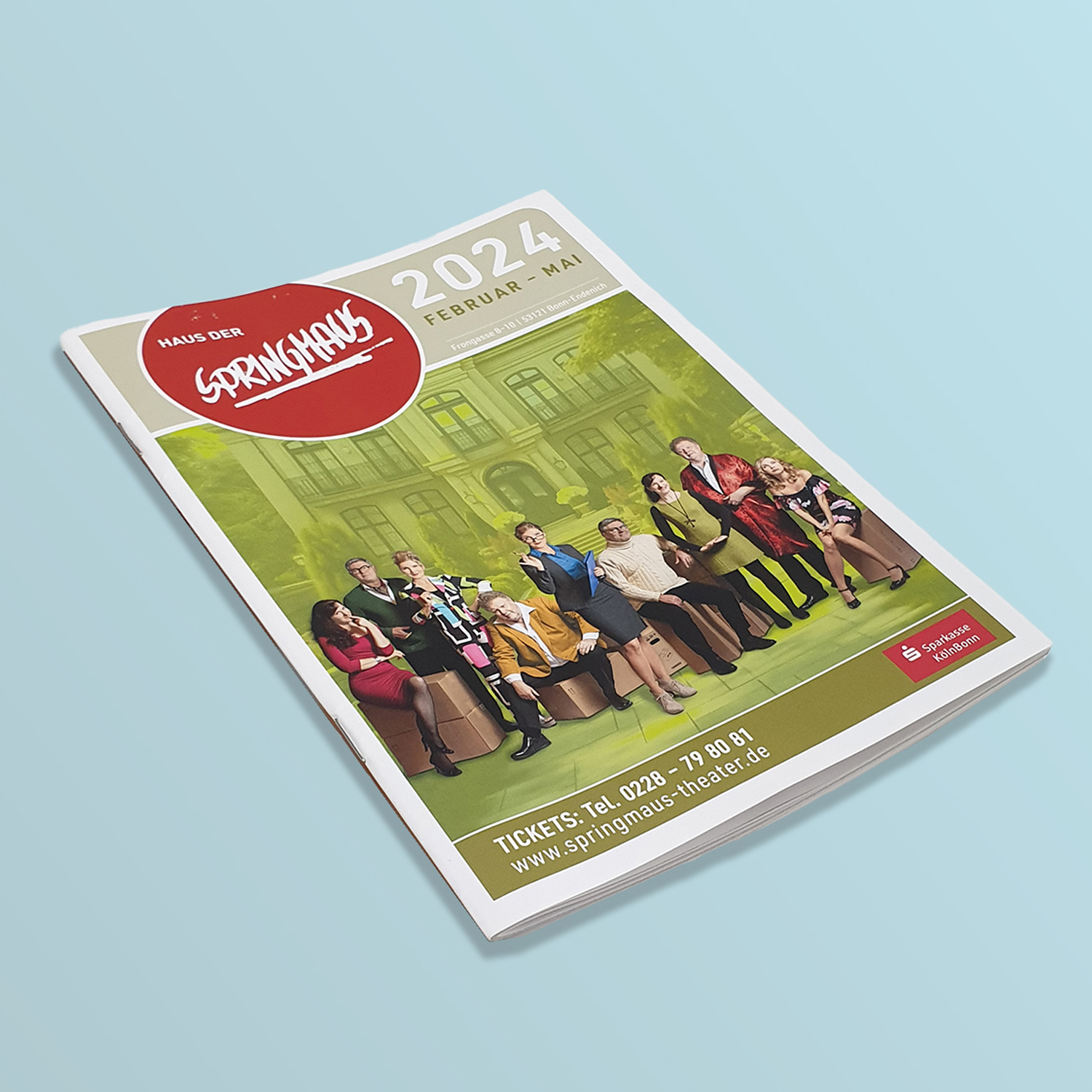 Magazin Programmheft Layout Satz Druck Titelbild
